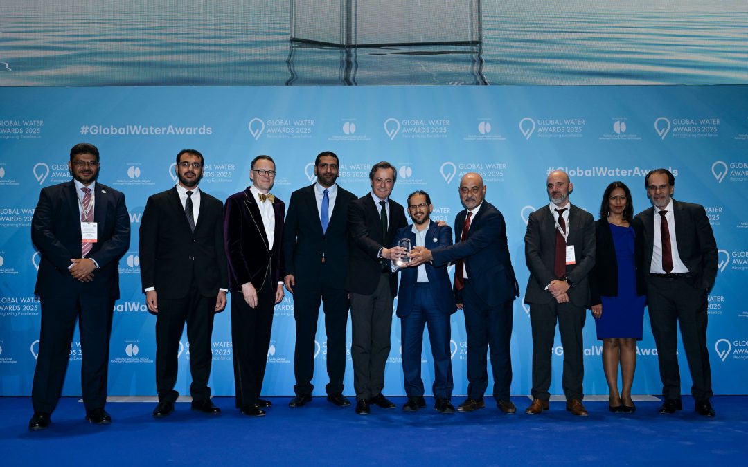 في رحلة الإستدامة _ نالت محطات المدينة المنورة وتبوك وبريدة جائزة أفضل مشروع لمعالجة مياه الصرف الصحي للعام  أكسيونا تحصد جائزتين في حفل جوائز “غلوبال ووتر إنتليجنس”