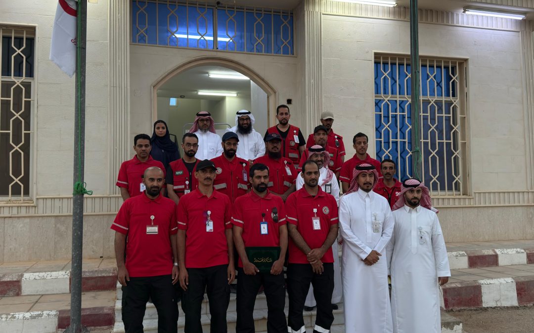 نائب رئيس هيئة الهلال الأحمر السعودي   يقوم بجوله تفقديه لقطاع حوطة بنتي تميم