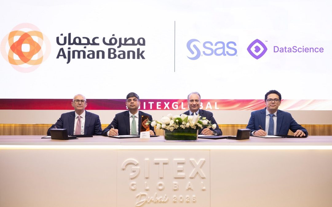 مصرف عجمان يعقد شراكة مع شركتي «SAS» و«DataScience Middle East» لتعزيز قدراته في مجال إدارة ومكافحة الاحتيال