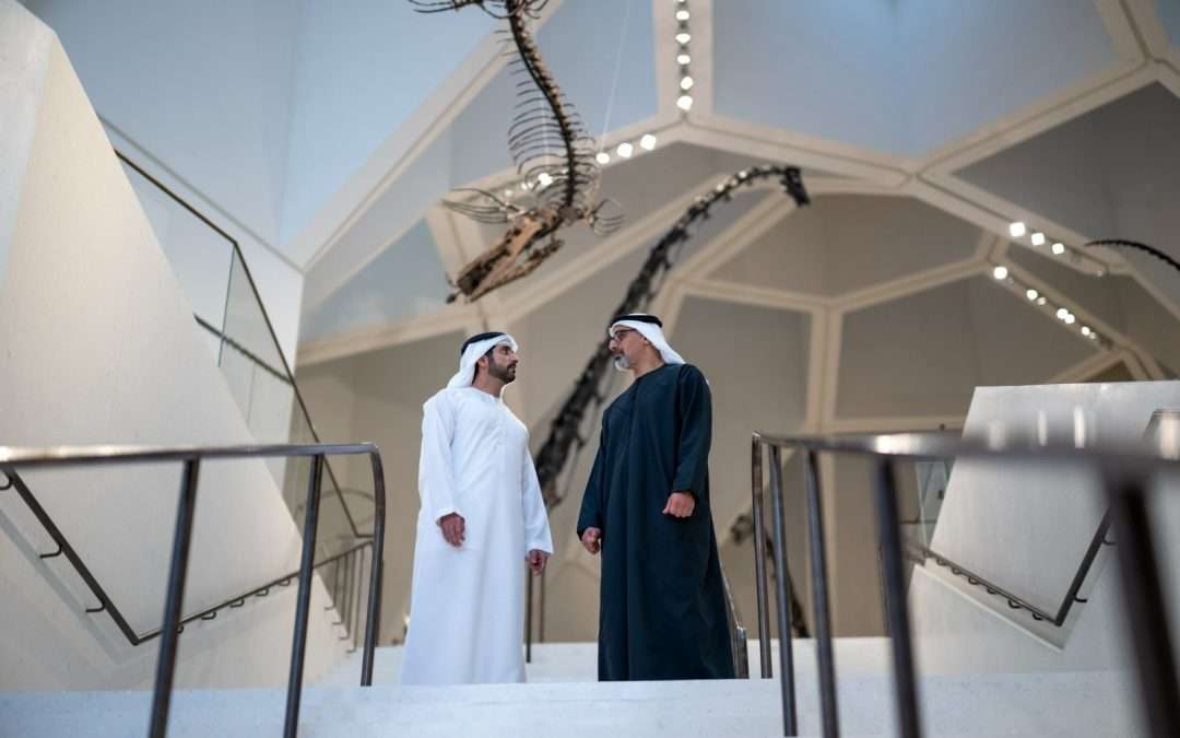 سمو الشيخ خالد بن محمد بن زايد آل نهيان يفتتح متحف التاريخ الطبيعي أبوظبي في المنطقة الثقافية في السعديات