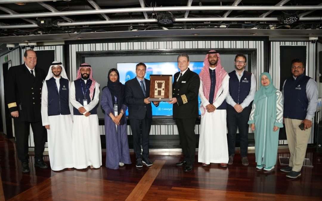 كروز السعودية تستقبل أولى رحلات سيليستيال في جدّة بمراسم تبادل الدروع الترحيبية
