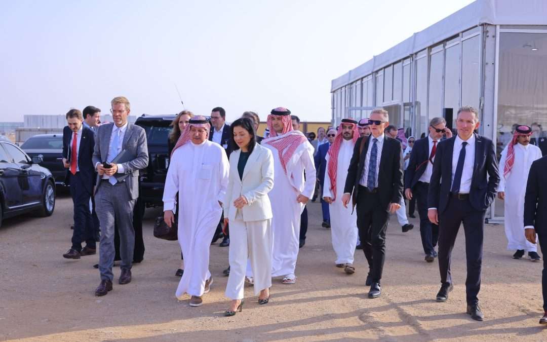 وزيرة الاقتصاد والطاقة الألمانية كاترينا رايشه تزور مجمّع الجفالي الصناعي في مدينة الملك عبدالله الاقتصادية