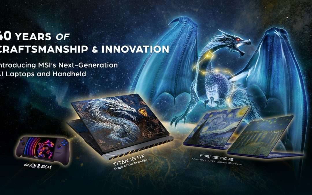 كشفت MSI عن جهاز الألعاب المحمول Claw 8 EX AI+  بمعالج Intel® Arc™ G3 Extreme وTitan 18 HX Dragon Edition Draco Epic في معرض   COMPUTEX 2026