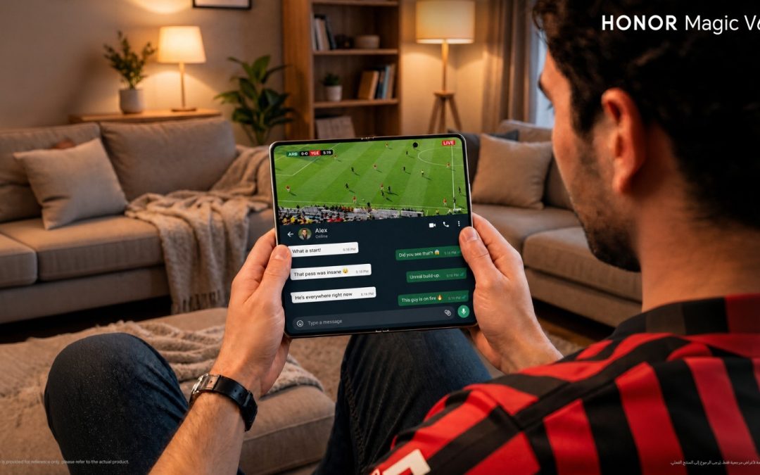 جهاز HONOR Magic V6.. الخيار الأمثل لتجربة مشاهدة استثنائية لعشاق كرة القدم